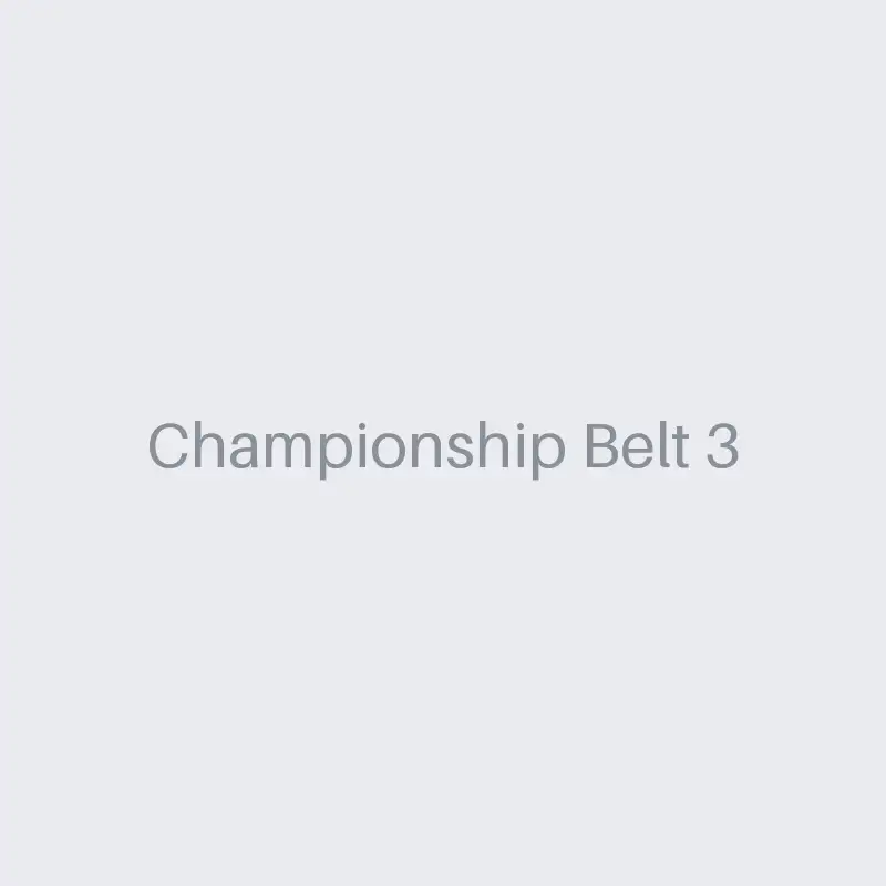 Championship Belt 3 - Infinitum Boxing