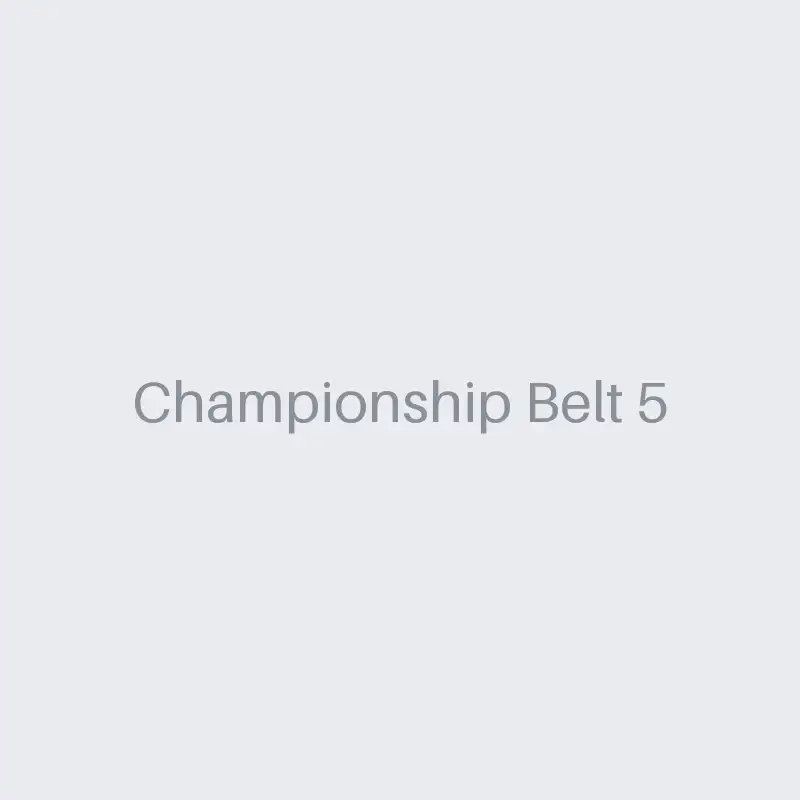 Championship Belt 5 - Infinitum Boxing